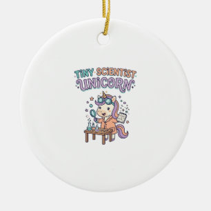 Eenhoorn Klein Wetenschapper Eenhoorn Trendy Produ Keramisch Ornament