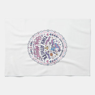 Eenhoorn Kleine Atleet Grote Magie Speelse Print o Theedoek