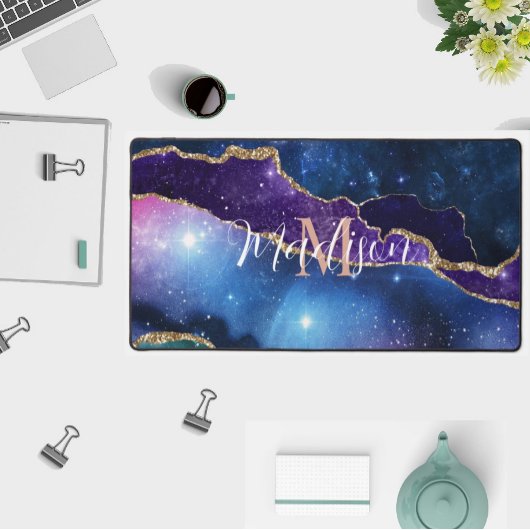 Eenhoorn Kleuren Agaat Roos Gouden Glitter Desk Ma Bureaumat