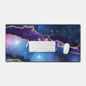 Eenhoorn Kleuren Agaat Roos Gouden Glitter Desk Ma Bureaumat (Keyboard & Muis)