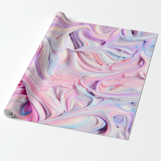 Eenhoorn kleuren cadeaupapier (Uitgerold)