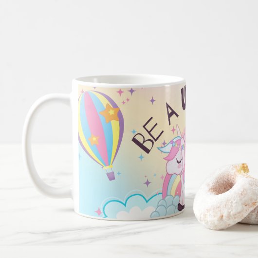 eenhoorn koffiemok (Met donut)