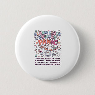 Eenhoorn Koninkrijk Wacht Mooie Vector Ontwerp_1 Ronde Button 5,7 Cm