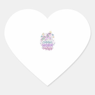 Eenhoorn Kosmische Hoorn Energie Schattig Pastel G Hart Sticker