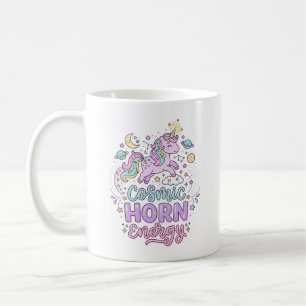 Eenhoorn Kosmische Hoorn Energie Schattig Pastel G Koffiemok