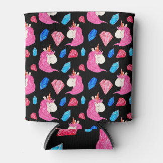 Eenhoorn, kristallen: magische waterverf. blikjeskoeler