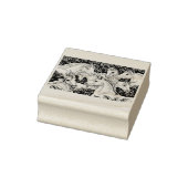 EENHOORN KUDDE, PAARD FANTASIE RUBBER STEMPEL (Stempel)