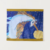 Eenhoorn "Kunst door kinderen" Wandkleed (Voorkant (horizontaal))