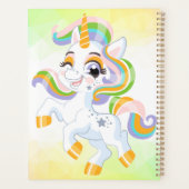 Eenhoorn lente magische eenhoorns zomervakantie planner (Achterkant)
