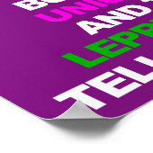 Eenhoorn Leprechaun Grappige Poster Bord (Hoek)
