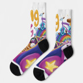 Eenhoorn-leuke slogan sokken (Links)