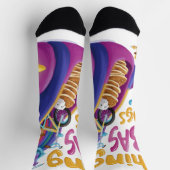 Eenhoorn-leuke slogan sokken (Top)