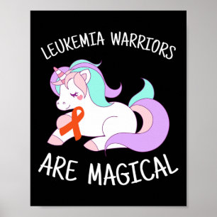 Eenhoorn Leukemie Awareness Gift Poster