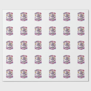 Eenhoorn Level Up Als een Eenhoorn Reclame Cute Gi Cadeaupapier