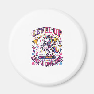 Eenhoorn Level Up Als een Eenhoorn Reclame Mooie C Magneet