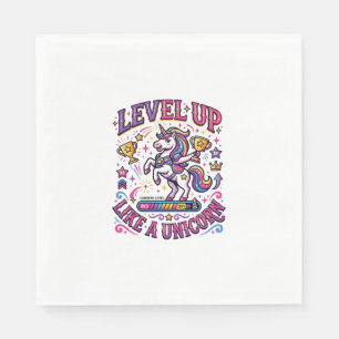 Eenhoorn Level Up Als een Eenhoorn Reclame Mooie G Servet