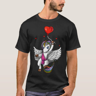 Eenhoorn Liefde Hart Ballon T-shirt