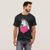eenhoorn Liefde T-shirt (Voorkant volledig)