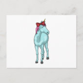 Eenhoorn lint briefkaart (Voorkant)