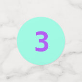 Eenhoorn Little Girl's Verjaardagsfeestje Leeftijd Confetti (Kleine voorkant)