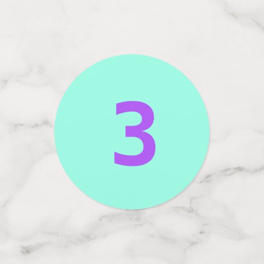 Eenhoorn Little Girl's Verjaardagsfeestje Leeftijd Confetti (Kleine voorkant)