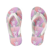 Eenhoorn Llama meisjes thongs teenslippers (Voetbed)