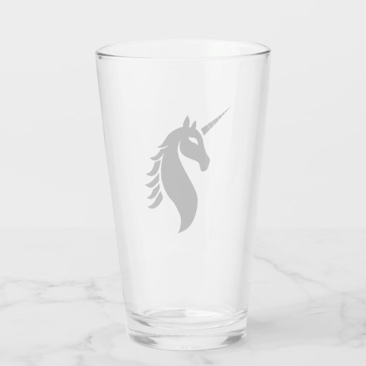 Eenhoorn logo drink glas (Achterkant)