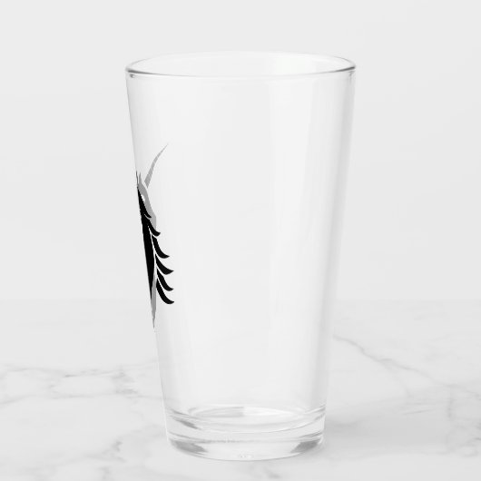 Eenhoorn logo drink glas (Links)