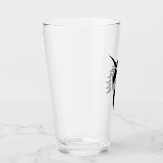 Eenhoorn logo drink glas (Rechts)