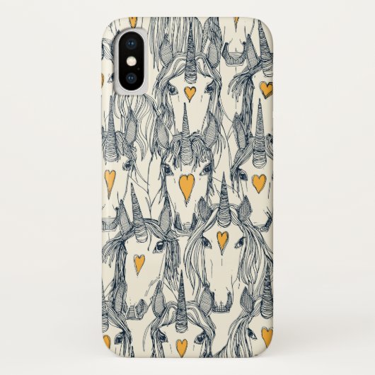 eenhoorn love indigo citrus pearl Case-Mate iPhone case (Achterkant)