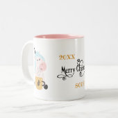 Eenhoorn Lover's Gift Vrolijk Kerstfeest Mok (Voorkant links)