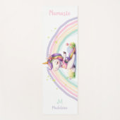 Eenhoorn Lovers Namaste Yoga Plezier Schattigee Na Yogamat (Voorkant)