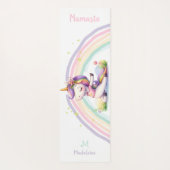 Eenhoorn Lovers Namaste Yoga Plezier Schattigee Na Yogamat (Achterkant)