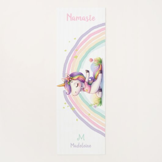Eenhoorn Lovers Namaste Yoga Plezier Schattigee Na Yogamat (Achterkant)