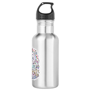 Eenhoorn Maakt Leven Magisch Premium Vector Typogr Waterfles