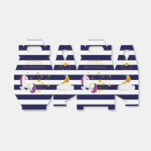 Eenhoorn Maan Sterren Blauw 1e Verjaardag Dank u Bedankdoosjes (Uitgevouwen)