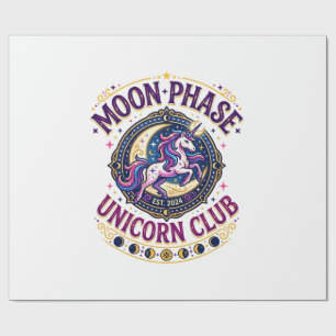Eenhoorn Maanfase Eenhoorn Club Commercieel Shirt Cadeaupapier