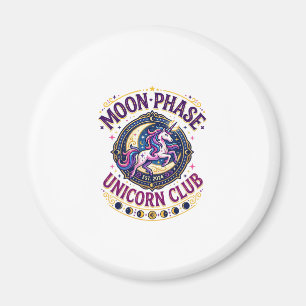 Eenhoorn Maanfase Eenhoorn Club Commercieel Shirt Magneet