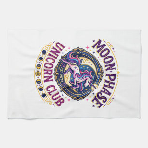 Eenhoorn Maanfase Eenhoorn Club Commercieel Shirt  Theedoek