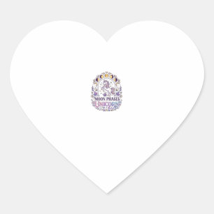 Eenhoorn Maanfasen Eenhoorn Witte Achtergrond Shir Hart Sticker