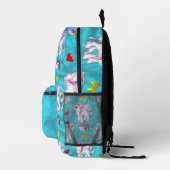 Eenhoorn Magic Aqua Bedrukte Rugzak (Rechts)