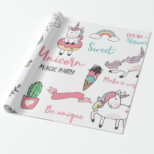 Eenhoorn Magic Party Cadeaupapier