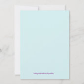 Eenhoorn Magic Waterverf Boy Eerste Verjaardag Par Kaart (Achterkant)