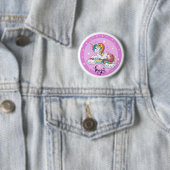 Eenhoorn Magie Knop Ronde Button 5,7 Cm (In situ)