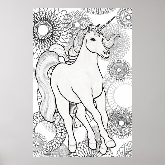 Eenhoorn magie poster (Voorkant)