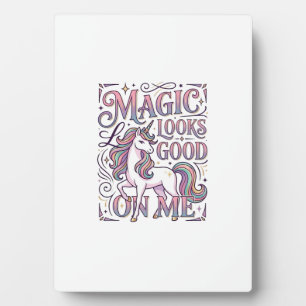 Eenhoorn Magie Staat Me Trendy T-shirt Grafisch Fotoplaat