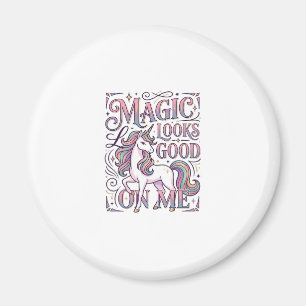 Eenhoorn Magie Staat Me Trendy T-shirt Grafisch Magneet