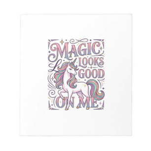 Eenhoorn Magie Staat Me Trendy T-shirt Grafisch Notitieblok