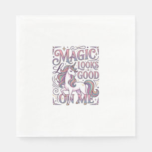 Eenhoorn Magie Staat Me Trendy T-shirt Grafisch Servet
