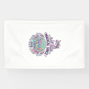 Eenhoorn Magisch Sinds Jaar Grafisch Ontwerp Zazzl Spandoek
